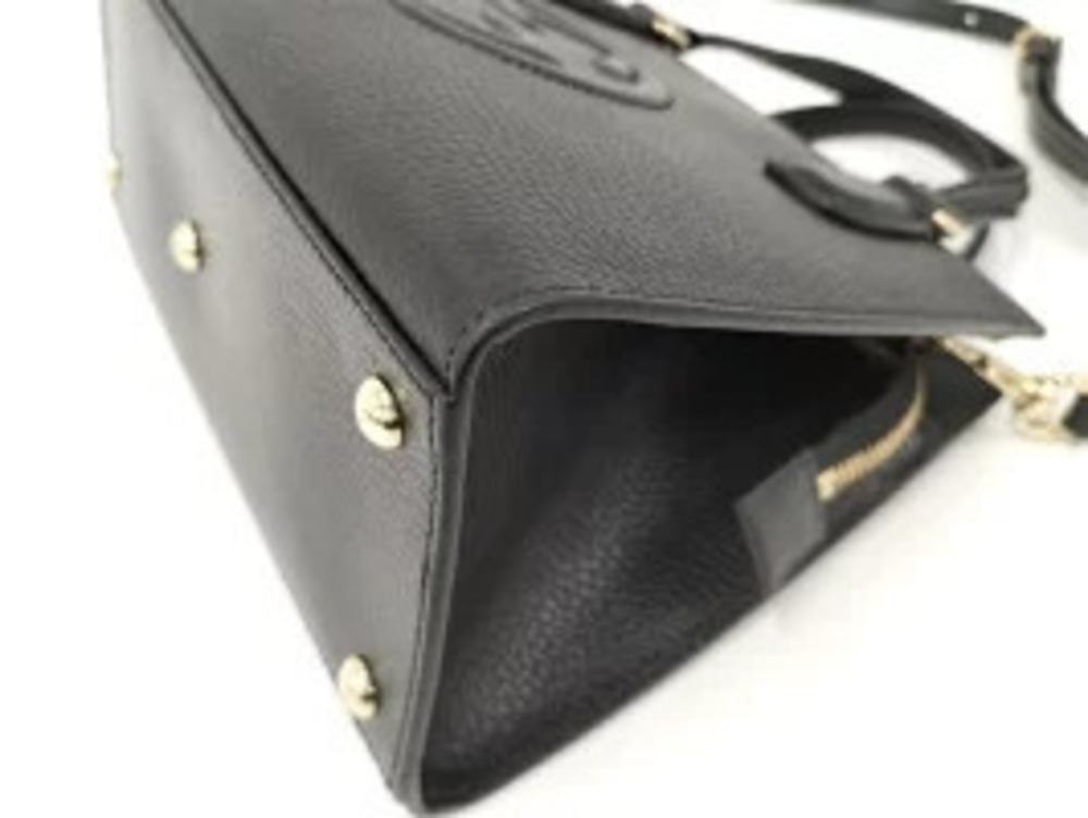 Gucci Black Leather Tote Bag Soho Crossbody - Picture 3 of 9